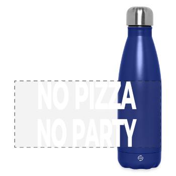 Pizza - Panoramic Thermal Bottle 500 ml - dark blue  - Front