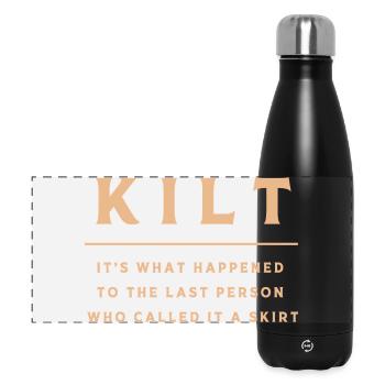 Kilt Scotland Scotland Jupe Tartan - Gourde isotherme panoramique 500 ml - noir - Devant