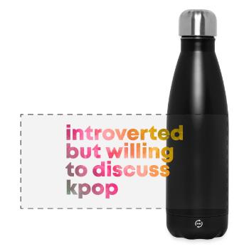 K Pop  - Panoramic Thermal Bottle 500 ml - black - Front