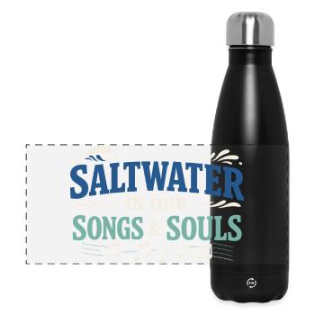 Shanty Crew Volksmusik-community - Panorama Isolierflasche 500 ml - Schwarz - Vorne