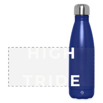 High Pride Bold Typography - Panoramic Thermal Bottle 500 ml - dark blue  - Front