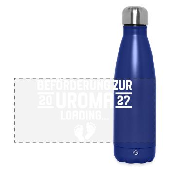 Beförderung zur Uroma 2027 loading - Panorama Isolierflasche 500 ml - Dunkelblau  - Vorne