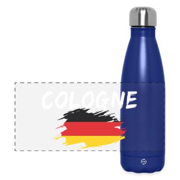 Cologne Deutschland Köln - Panorama Isolierflasche 500 ml - Dunkelblau  - Vorne