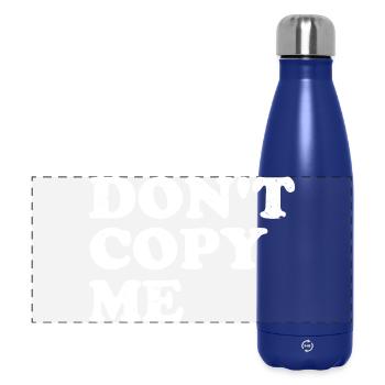Ne me copie pas - Gourde isotherme panoramique 500 ml - bleu foncé  - Devant