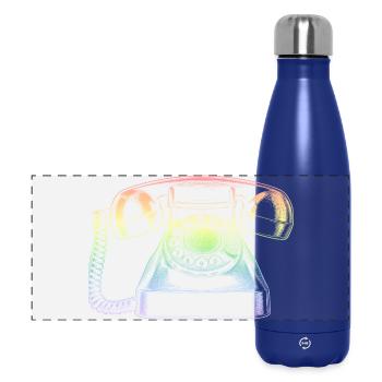 Telefon - Panorama Isolierflasche 500 ml - Dunkelblau  - Vorne