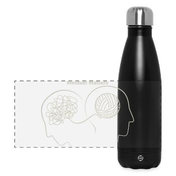 Mindset Matters: Thought Nodes - Panoramic Thermal Bottle 500 ml - black - Front