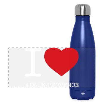 I LOVE AIX-EN-PROVENCE - Panoramic Thermal Bottle 500 ml - dark blue  - Front