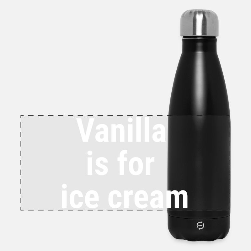 Vanilla is for cream White - Panoramic Thermal Bottle 500 ml - black