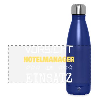 Berufung Hotelmanager - Panorama Isolierflasche 500 ml - Dunkelblau  - Vorne