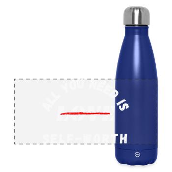 Tout ce dont vous avez besoin, c’est de votre estime de soi – santé mentale - Gourde isotherme panoramique 500 ml - bleu foncé  - Devant