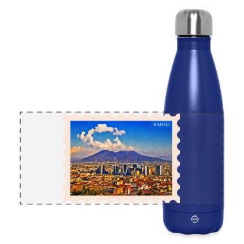Napoli Skyline Vesuvio - Panorama Isolierflasche 500 ml - Dunkelblau  - Vorne