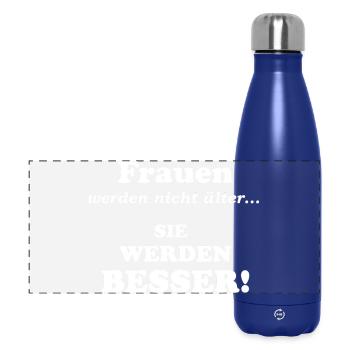 Women don't get older - Panoramic Thermal Bottle 500 ml - dark blue  - Front