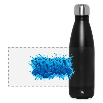 Graffiti JOHEN Name Geschenk Ideal druckbar - Panorama Isolierflasche 500 ml - Schwarz - Vorne
