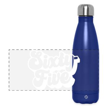 Sixty-five 65th Birthday Men Women 65 Years Old - Panoramic Thermal Bottle 500 ml - dark blue  - Front