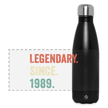legendär seit 1989 - Panorama Isolierflasche 500 ml - Schwarz - Vorne