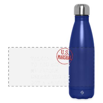 Chemise drôle de forces de l’ordre pour les flics détectives - Gourde isotherme panoramique 500 ml - bleu foncé  - Devant