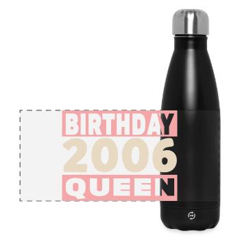birthday queen 20 years old 2006 Birthday - Panoramic Thermal Bottle 500 ml - black - Front