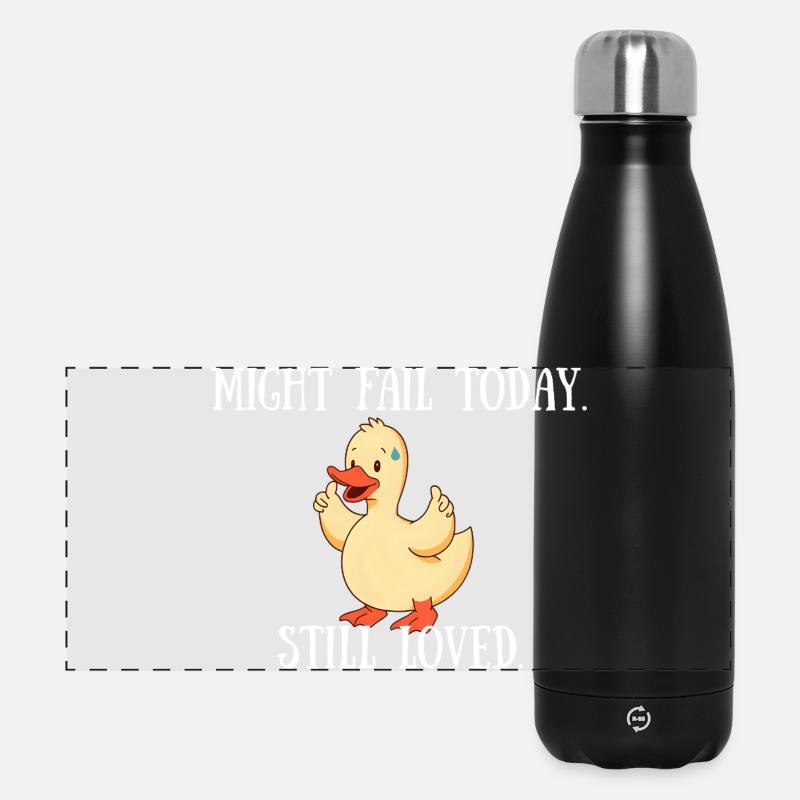 Might Fail Today - Still Loved - Panoramic Thermal Bottle 500 ml - black
