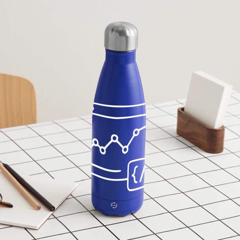 Web Analyse Chart Coding Browser Vektor Panorama Isolierflasche 500 ml