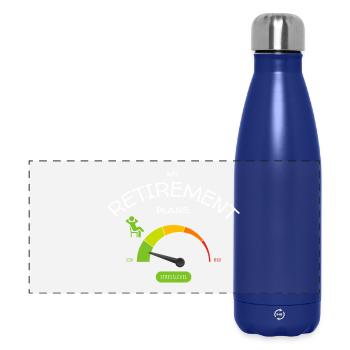 Ruhestandspläne: entspanntes niedriges Stresslevel - Panorama Isolierflasche 500 ml - Dunkelblau  - Vorne