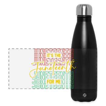 Juneteenth Für mich Frei seit der Unabhängigkeit von 1865 - Panorama Isolierflasche 500 ml - Schwarz - Vorne