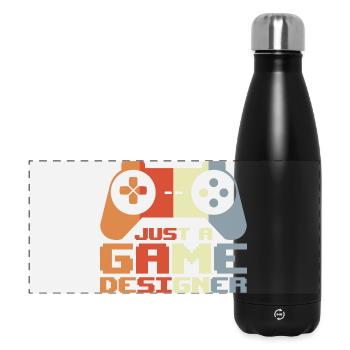 Videospiel Designer - Panorama Isolierflasche 500 ml - Schwarz - Vorne