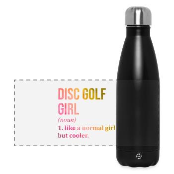 Disc golf - Gourde isotherme panoramique 500 ml - noir - Devant