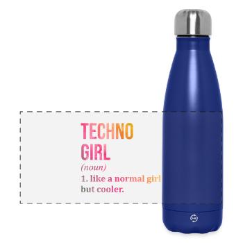 Techno - Panorama Isolierflasche 500 ml - Dunkelblau  - Vorne