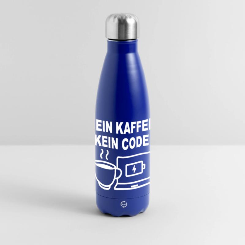Kein Kaffee Kein Code – Funny Programmer Design Panorama Isolierflasche 500 ml