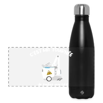 C'est ma tournée Cadeau Manip Radio Radiologie - Gourde isotherme panoramique 500 ml - noir - Devant