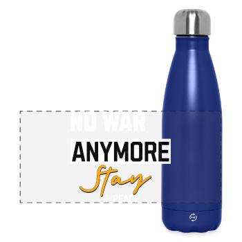 No more war Stay in Peace - Panoramic Thermal Bottle 500 ml - dark blue  - Front