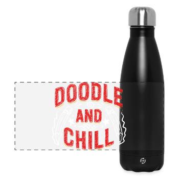Doodle And Chill Doodle Drawing - Panoramic Thermal Bottle 500 ml - black - Front
