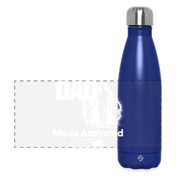 Cadeau du Papa Enfant Shirt Activé en Mode Papa - Gourde isotherme panoramique 500 ml - bleu foncé  - Devant