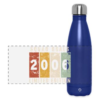 anniversaire 2006 - 20 ans - Gourde isotherme panoramique 500 ml - bleu foncé  - Devant