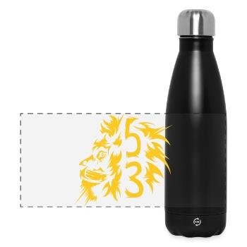 Football Animaux Lions de Dresde 53 - Gourde isotherme panoramique 500 ml - noir - Devant