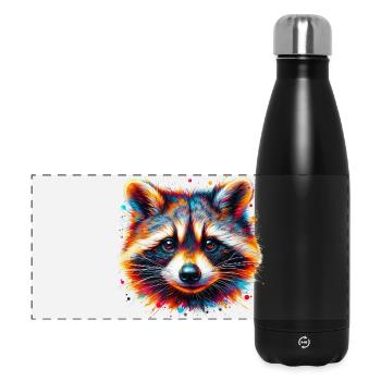 Raccoon - Panoramic Thermal Bottle 500 ml - black - Front