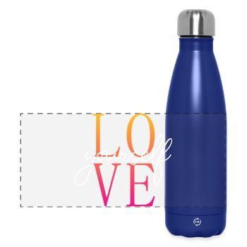 Aimez-vous / Selbstliebe / Liebe dich selbst - Gourde isotherme panoramique 500 ml - bleu foncé  - Devant
