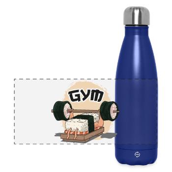 Sushi Humor im Fitnessstudio - Panorama Isolierflasche 500 ml - Dunkelblau  - Vorne