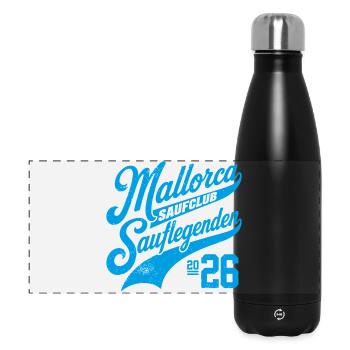 Club de boisson Malle 2026 - Gourde isotherme panoramique 500 ml - noir - Devant