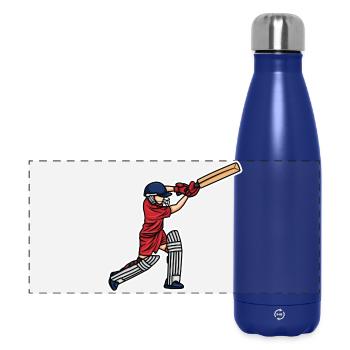 Enfant de cricket - Gourde isotherme panoramique 500 ml - bleu foncé  - Devant