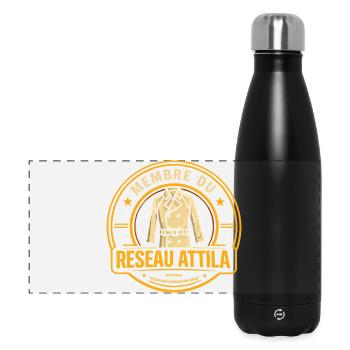 Membre du réseau Attila - humour film culte - Gourde isotherme panoramique 500 ml - noir - Devant