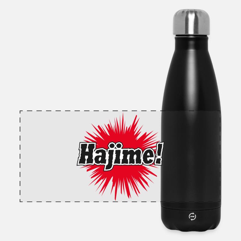 Hajime_Kampfsport - Panorama Isolierflasche 500 ml - Schwarz
