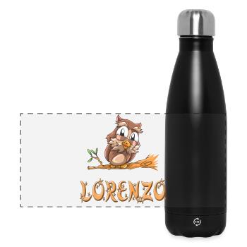 Owl Lorenzo - Gourde isotherme panoramique 500 ml - noir - Devant