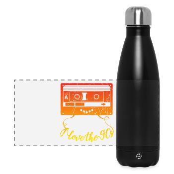 J'aime les années 90 - Gourde isotherme panoramique 500 ml - noir - Devant