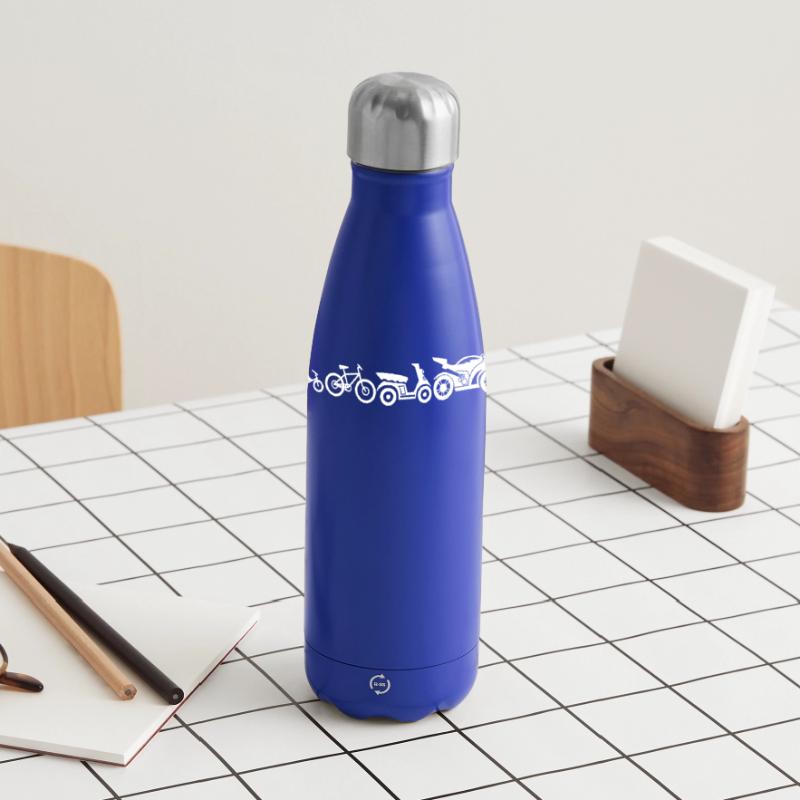 Motorcycle Evolution Motorcycles Development Funny Panoramic Thermal Bottle 500 ml