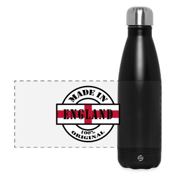 MADE IN ENGLAND, Vereinigtes Königreich, Brite, UK - Panorama Isolierflasche 500 ml - Schwarz - Vorne