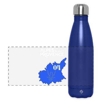 Alpes de haute-provence - Panoramic Thermal Bottle 500 ml - dark blue  - Front