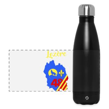 Lozère - Panorama Isolierflasche 500 ml - Schwarz - Vorne