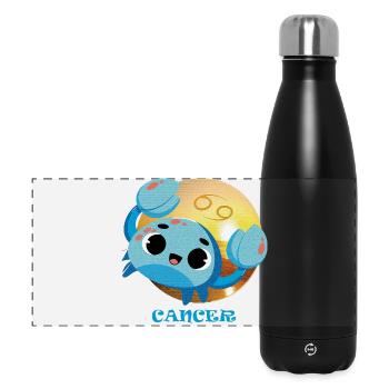 Cancer des signes du zodiaque - Gourde isotherme panoramique 500 ml - noir - Devant