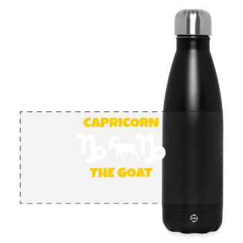 Déclaration des signes du zodiaque Horoscope Capricorne - Gourde isotherme panoramique 500 ml - noir - Devant